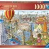 Ravensburger Puslespill Around The World In 80 Days 1000 Brikker