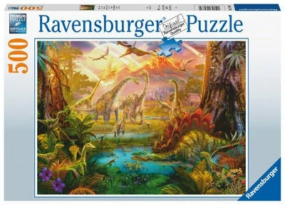 Ravensburger Puslespill Land Of The Dinosaurs 500 Brikker 3 Ravensburger Puslespill Land Of The Dinosaurs 500 Brikker
