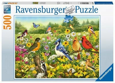 Ravensburger Puslespill Birds In The Meadow 500 Brikker 3 Ravensburger Puslespill Birds In The Meadow 500 Brikker