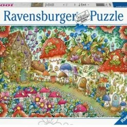 Ravensburger Puslespill Floral Mushroom Houses 1000 Brikker
