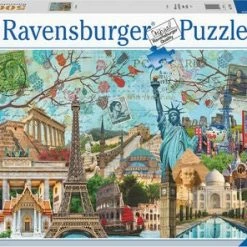 Ravensburger Puslespill Storby Collage 5000 Brikker