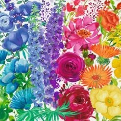 Ravensburger Puslespill Floral Rainbow 300 Store Brikker -jollyroom Salg 10217129 2158 2