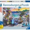 Ravensburger Puslespill Santorini Sunset 300 Store Brikker