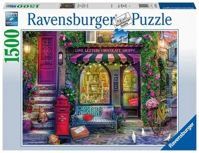 Ravensburger Puslespill Love Letters Chocolate Shop 1500 Brikker 3 Ravensburger Puslespill Love Letters Chocolate Shop 1500 Brikker