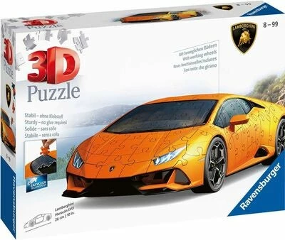 Ravensburger 3D-Puslespill Lamborghini Huracan Evo 108 Brikker 3 Ravensburger 3D-Puslespill Lamborghini Huracan Evo 108 Brikker