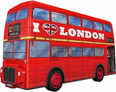 Ravensburger 3D-Puslespill London Buss, 216 Brikker 4 Ravensburger 3D-Puslespill London Buss, 216 Brikker - Bilde 2