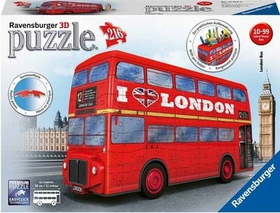 Ravensburger 3D-Puslespill London Buss, 216 Brikker 5 Ravensburger 3D-Puslespill London Buss, 216 Brikker - Bilde 3