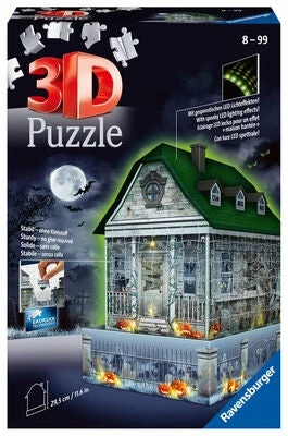 Ravensburger 3D-Puslespill Spøkelseshus Om Natten, 216 Brikker 3 Ravensburger 3D-Puslespill Spøkelseshus Om Natten, 216 Brikker