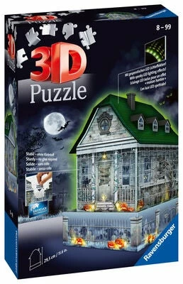 Ravensburger 3D-Puslespill Spøkelseshus Om Natten, 216 Brikker 4 Ravensburger 3D-Puslespill Spøkelseshus Om Natten, 216 Brikker - Bilde 2