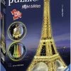 Ravensburger 3D-Puslespill Eiffeltårnet Natt, 216 Brikker