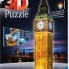 Ravensburger Big Ben Night Edition 3D-puslespill 216 Brikker -jollyroom Salg 10412588 2158 1