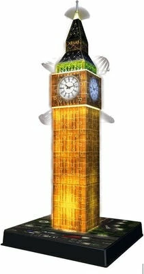 Ravensburger Big Ben Night Edition 3D-puslespill 216 Brikker 5 Ravensburger Big Ben Night Edition 3D-puslespill 216 Brikker - Bilde 3