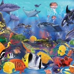 Melissa & Doug Gulvpuslespill, Under Vannoverflaten 48 Biter