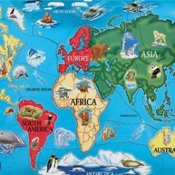 Melissa & Doug Gulvpuslespill, Verdenskart