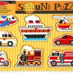 Melissa & Doug Puslespill Med Lyd, Kjøretøy