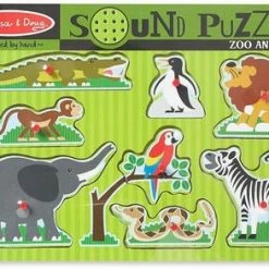 Melissa & Doug Puslespill Med Lyd, Zoodyr