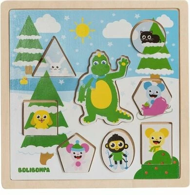 Teddykompaniet Bolibompa Barnepuslespill 2-i-1 Sommer Og Vinter 4 Teddykompaniet Bolibompa Barnepuslespill 2-i-1 Sommer Og Vinter - Bilde 2