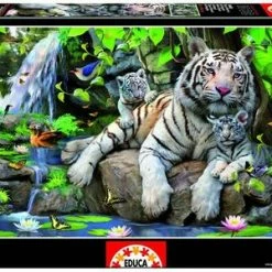 Educa Puslespill Bengal White Tigers 1000 Brikker