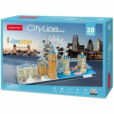 Cubic Fun City Line London 3D Puslespill, 107 Brikker 3 Cubic Fun City Line London 3D Puslespill, 107 Brikker