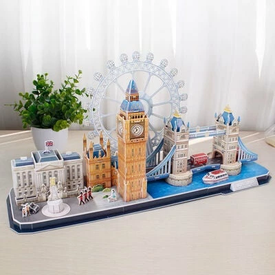 Cubic Fun City Line London 3D Puslespill, 107 Brikker 5 Cubic Fun City Line London 3D Puslespill, 107 Brikker - Bilde 3