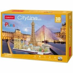 Cubic Fun City Line Paris 3D Puslespill 114 Brikker