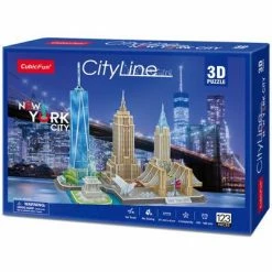 Cubic Fun City Line New York City 3D Puslespill 123 Brikker