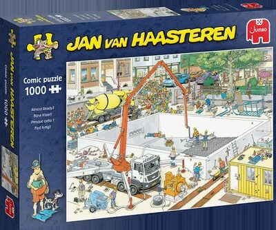 Jumbo Jan Van Haasteren Almost Ready Puslespill 1000 Brikker 3 Jumbo Jan Van Haasteren Almost Ready Puslespill 1000 Brikker