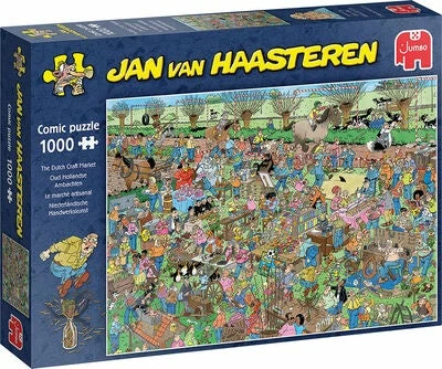 Jumbo Jan Van Haasteren Puslespill Det Hollandske Håndverksmarkedet 1000 Brikker 3 Jumbo Jan Van Haasteren Puslespill Det Hollandske Håndverksmarkedet 1000 Brikker