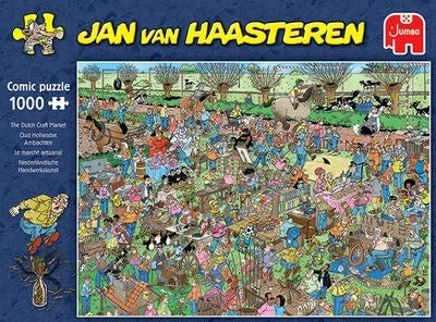 Jumbo Jan Van Haasteren Puslespill Det Hollandske Håndverksmarkedet 1000 Brikker 4 Jumbo Jan Van Haasteren Puslespill Det Hollandske Håndverksmarkedet 1000 Brikker - Bilde 2