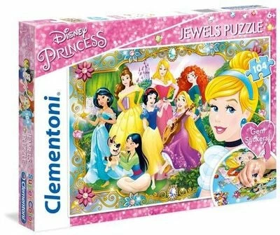 Disney Princess Puslespill Prinsessor Med Diamanter 104 Brikker 3 Disney Princess Puslespill Prinsessor Med Diamanter 104 Brikker