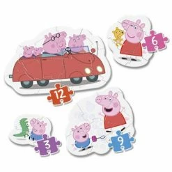 Peppa Gris Mitt Første Puslespill 3 I 1 Puslespill