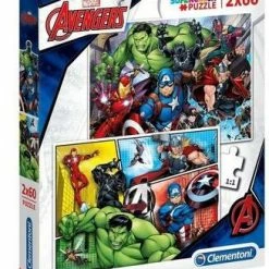 Marvel Avengers Puslespill 2x60 Brikker