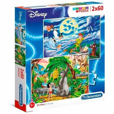 Disney Classics Disney Puslespill Peter Pan Og Jungelboken 2x60 Brikker 3 Disney Classics Disney Puslespill Peter Pan Og Jungelboken 2x60 Brikker