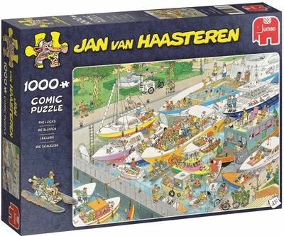Jumbo Puslespill Jan Van Haasteren The Locks 1000 3 Jumbo Puslespill Jan Van Haasteren The Locks 1000