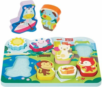 Skip Hop Zoo Park Pals Puslespill 3 Skip Hop Zoo Park Pals Puslespill