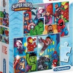 Marvel Super Heroes Marvel Super Hero Puslespill 2x20 Brikker