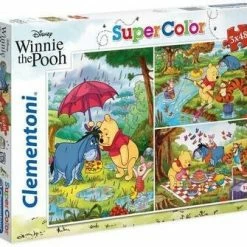 Disney Ole Brumm Puslespill 3x48 Brikker