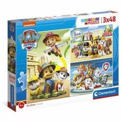 Paw Patrol Puslespill 3x48 Brikker