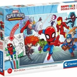 Marvel Super Heroes Marvel Super Hero Puslespill Og Fargelegging, 60 Biter