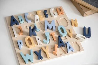 Sebra Puslespill I Tre Svenskt ABC, Blå 5 Sebra Puslespill I Tre Svenskt ABC, Blå - Bilde 3