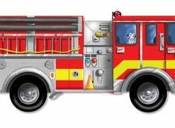 Melissa & Doug Puslespill Brannbil, 24 Biter -jollyroom Salg 309415