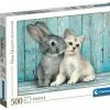 Clementoni Puslespill Katt Og Kanin 500 Brikker -jollyroom Salg 35004 2946 1