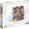 Clementoni Puslespill Badende Katter 500 Brikker