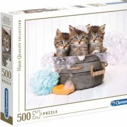 Clementoni Puslespill Badende Katter 500 Brikker