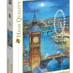 Clementoni Puslespill Snøflak På Big Ben, 1000 Brikker