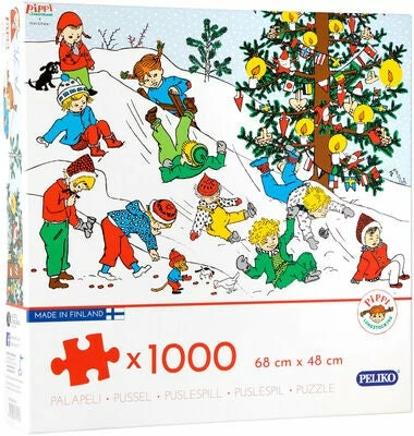 Peliko Pippi Langstrømpe Puslespill 1000 Brikker 3 Peliko Pippi Langstrømpe Puslespill 1000 Brikker