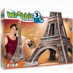 Wrebbit Eiffel Tower 3D-puslespill 816 Brikker