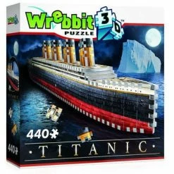 Wrebbit Titanic 3D-Puslespill, 440 Brikker