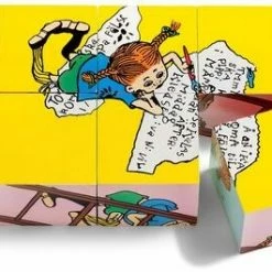 Pippi Langstrømpe Klosspuslespill 6 Klosser