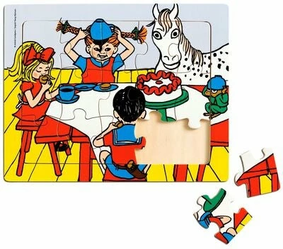 Pippi Langstrømpe Pippi Rammepuslespill 15 Brikker 4 Pippi Langstrømpe Pippi Rammepuslespill 15 Brikker - Bilde 2